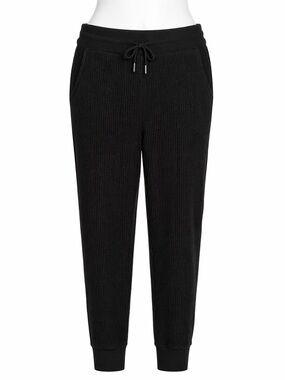 Size XL Knix Women’s Waffle Knit Jogger Pants Black Lounge Athleisure